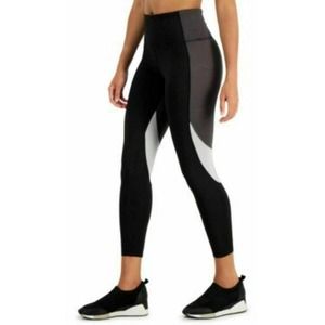Ideology Women's Colorblock High-Waisted 7/8 Legging Stretch Black XS, $40 NWT
